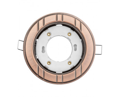 Круглый встраиваемый светильник под лампу GX53 Navigator NGX-R7-006-GX53 IP20 115х40 мм (93049) черненая медь полосы