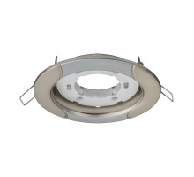 Круглый встраиваемый светильник под лампу GX53 Navigator NGX-R8-001-GX53 IP20 116х38 мм (93051) жемчуг-серебро волна