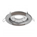 Круглый встраиваемый светильник под лампу GX53 Navigator NGX-R8-004-GX53 IP20 116х38 мм (93054) серебро-черный хром волна