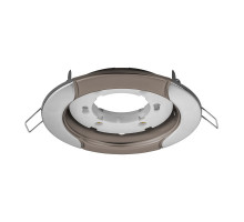 Круглый встраиваемый светильник под лампу GX53 Navigator NGX-R8-006-GX53 IP20 116х38 мм (93056) хром-черный волна