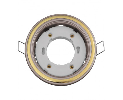 Круглый встраиваемый светильник под лампу GX53 Navigator NGX-R10-001-GX53 IP20 106х38 мм (93065) жемчуг-золото 2 цвета