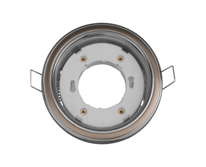 Круглый встраиваемый светильник под лампу GX53 Navigator  NGX-R10-006-GX5 IP20 106х38 мм (93070) хром-черный 2 цвета