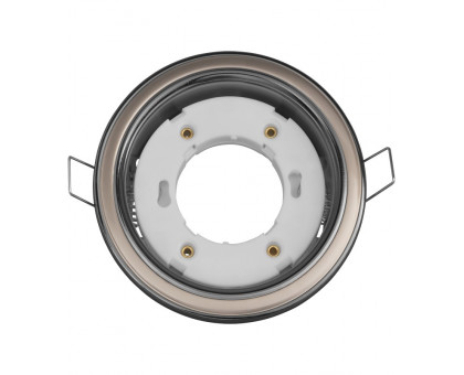 Круглый встраиваемый светильник под лампу GX53 Navigator NGX-R10-007-GX53 IP20 106х38 мм (93071) черный хром-жемчуг 2 цвета