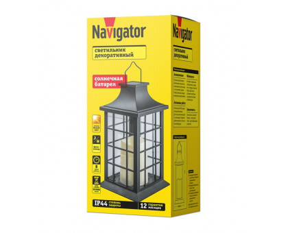 Грунтовый светодиодный (LED) светильник на солнечной батарее Navigator NSL-09 Теплый белый свет (93216)