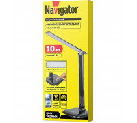 Диммируемая настольная светодиодная (LED) лампа Navigator NDF-D015-10W-6K-BL-LED 10Вт 6000K Холодный белый свет (94682) Черный