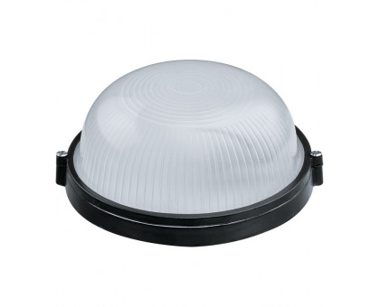 Круглый накладной светильник ЖКХ (НПП) под лампу Е27 Navigator NBL-R1-60-E27/BL IP54 175х75 мм (94811) Без решетки