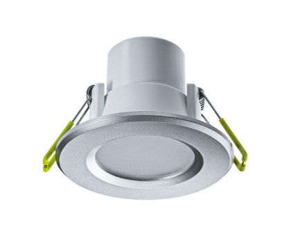 Круглый встраиваемый (LED) светильник даунлайт 83х58 Navigator NDL-P1-5W-830-SL-LED 5Вт 3000К IP44 (94821) Серебро