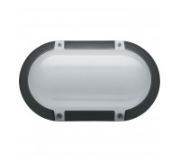 Овальный накладной (LED) светильник ЖКХ ДПБ Navigator NBL-PO1-7-4K-BL-IP65-LED 8Вт 4000K IP65 120х208х74 мм (94824) Чёрный