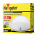 Круглый накладной (LED) светильник ЖКХ ДПБ Navigator NBL-PR1-13-4K-WH-IP65-LED 13Вт 4000K IP65 235х94 мм (94839) Белый