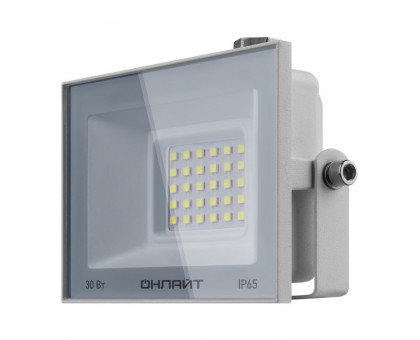Светодиодный (LED) прожектор ОНЛАЙТ OFL-30-4K-WH-IP65-LED 30Вт 4000K IP65 (90134) Белый
