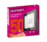 Светодиодный (LED) прожектор ОНЛАЙТ 61 180 OFL-50-RED-BL-IP65-LED 50 Вт Красный свет