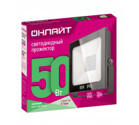 Светодиодный (LED) прожектор ОНЛАЙТ 61 181 OFL-50-GREEN-BL-IP65-LED 50 Вт Зелёный свет