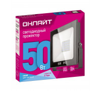 Светодиодный (LED) прожектор ОНЛАЙТ 61 182 OFL-50-BLUE-BL-IP65-LED 50 Вт Синий свет