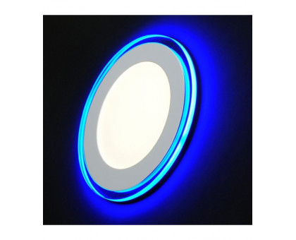 Круглый встраиваемый (LED) светильник 245х10 Smartbuy 18Вт 3000/Синий IP20 (SBL-DLB-18-3K-B) Белый