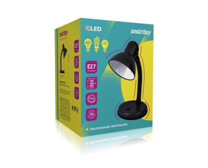 Настольная LED лампа с цоколем Е27 Smartbuy SBL-DeskL-Black Черный