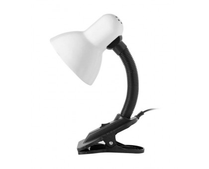 Настольная LED лампа с цоколем Е27 Smartbuy SBL-DeskL01-White Белый на прищепке