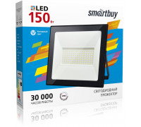 Светодиодный (LED) прожектор FL SMD LIGHT Smartbuy 150Вт IP65 Дневной белый свет (SBL-FLLight-150-65K) Чёрный