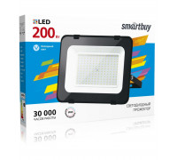 Светодиодный (LED) прожектор FL SMD LIGHT Smartbuy 200 Вт IP65 Дневной белый свет(SBL-FLLight-200-65K) Чёрный