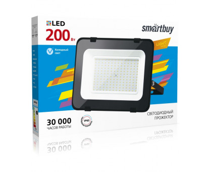 Светодиодный (LED) прожектор FL SMD LIGHT Smartbuy 200 Вт IP65 Дневной белый свет(SBL-FLLight-200-65K) Чёрный