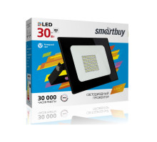 Светодиодный (LED) прожектор FL SMD LIGHT Smartbuy 30 Вт IP65 Дневной белый свет(SBL-FLLight-30-65K) Чёрный