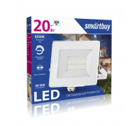 Светодиодный (LED) прожектор FL SMD White Smartbuy 20 Вт IP65 Дневной белый свет(SBL-FLWhite-20-65K) Белый