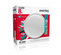 Круглый накладной (LED) светильник ЖКХ ДПБ Smartbuy 8Вт 4000K IP65 140х57 мм (SBL-HP-8W-4K) Белый