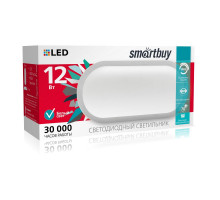 Овальный накладной (LED) светильник ЖКХ ДПБ Smartbuy 12Вт 4000K IP65 177х85х57 мм (SBL-HPOval-12W-4K) Белый