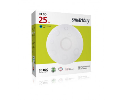 Декоративный светодиодный (LED) светильник Smartbuy 25Вт 6000K 350х110 мм (SBL-Ring-25-W-6K)