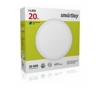 Декоративный светодиодный (LED) светильник Smartbuy 20Вт 6000K 300х100 мм (SBL-White-20-Wt-6K)