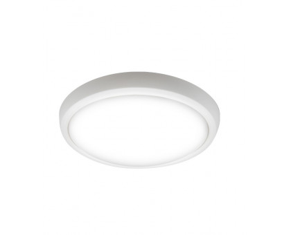 Круглый накладной (LED) светильник ЖКХ ДПБ Jazzway PBH-PC-OA 12w 4000K WHITE IP65 12Вт 188х128х62 мм (1024602A) Белый