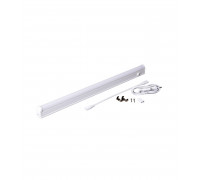 Компактный линейный светодиодный (LED) светильник 450х23х38 Jazzway PLED-T5i PL 450 6w FR 6500K IP40 6Вт (1036278) с выключателем