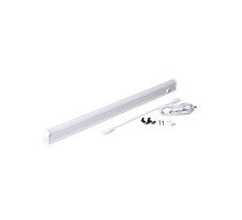 Компактный линейный светодиодный (LED) светильник 450х23х38 Jazzway PLED-T5i PL 450 6w FR 6500K IP40 6Вт (1036278) с выключателем