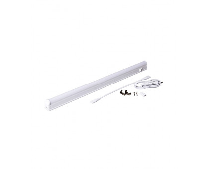 Компактный линейный светодиодный (LED) светильник 450х23х38 Jazzway PLED-T5i PL 450 6w FR 6500K IP40 6Вт (1036278) с выключателем