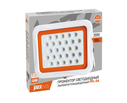 Светодиодный (LED) прожектор Jazzway PFL-SA-100w 6500K IP65 100 Вт Дневной белый свет (5007994)