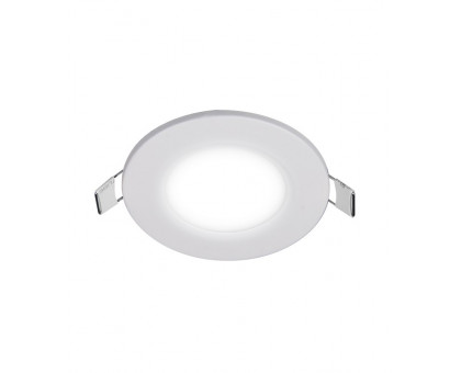 Круглый встраиваемый светодиодный (LED) светильник 90х20 Jazzway PPL-R 3w 6500K IP40 WH (5008441A) Белый