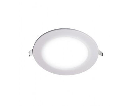 Круглый встраиваемый светодиодный (LED) светильник 145х20 Jazzway PPL-R 9w 4000K IP40 WH (5008502A) Белый