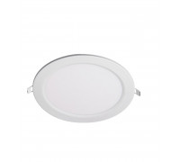 Круглый встраиваемый светодиодный (LED) светильник 190х20 Jazzway PPL-R 15w 4000K IP40 WH (5008588A) Белый