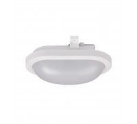 Оваллый накладной (LED) светильник ЖКХ ДПБ Jazzway PBH-PC3-OA 8W 4000K WHITE IP65 8Вт 170х116х74 мм (5009257) Белый