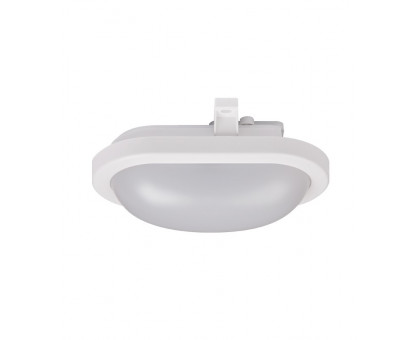 Оваллый накладной (LED) светильник ЖКХ ДПБ Jazzway PBH-PC3-OA 8W 4000K WHITE IP65 8Вт 170х116х74 мм (5009257) Белый