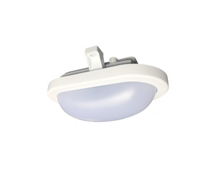 Оваллый накладной (LED) светильник ЖКХ ДПБ Jazzway PBH-PC3-OA 8W 4000K WHITE IP65 8Вт 170х116х74 мм (5009257) Белый