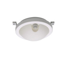 Круглый накладной (LED) светильник ЖКХ ДПБ Jazzway PBH-PC3-RSI 8W 4000K WHITE IP65 SENSOR 8Вт 172х150х79 мм (5009417) с инфракрасным датчиком движения