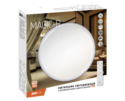 Декоративный светодиодный (LED) светильник Jazzway PPB MAGIC-R DIM 60W 3000K-6500K IP20 500х73 мм (5012172A) с регулировкой цвета и яркости свечения