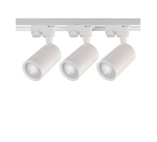 Трековый однофазный светодиодный (LED) светильник Jazzway PTR 1508 3х8w 4000K 50° WH IP40 3х8Вт 59х105х120 мм (5024908) Белый