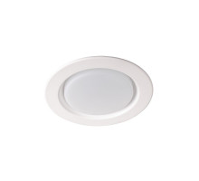 Круглый встраиваемый (LED) светильник Downlight 138х31 Jazzway PLED DL5 12w 4000K WH IP40 плоский (5026421A) Белый