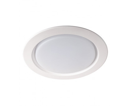 Круглый встраиваемый (LED) светильник Downlight 215х37 Jazzway PLED DL5 24w 4000K WH IP40 плоский (5026506A) Белый