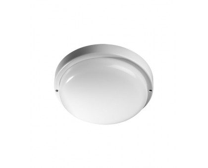 Круглый накладной (LED) светильник ЖКХ ДПБ Jazzway PBH-PC2-RA 12W 6500K WHITE IP65 12Вт 155х50 мм (5032286) Белый
