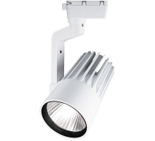 Трековый однофазный светодиодный (LED) светильник Jazzway PTR 0130-2 30w 3000K 24° WH IP40 30Вт 80х122х220 мм (5035218) Белый