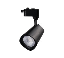 Трековый однофазный светодиодный (LED) светильник Jazzway PTR 1615 15w 3000K 24° BL IP40 15Вт 77х185 мм (5035478) Чёрный