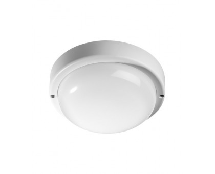 Круглый накладной (LED) светильник ЖКХ ДПБ FAZA ДПО-1034 12w 4000K IP54 12Вт 155х50 мм (5035959) с оптико-акустическим датчиком движения