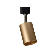 Трековый однофазный светильник под лампу MR16 с цоколем GU10 Jazzway PTR 26 GU10 SG 230V IP20 56х165 мм (5038073) Матовое золото